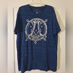 Affliction Mens XL T Shirt Los Angeles Grunge Gothic Angel Wings  Distressed